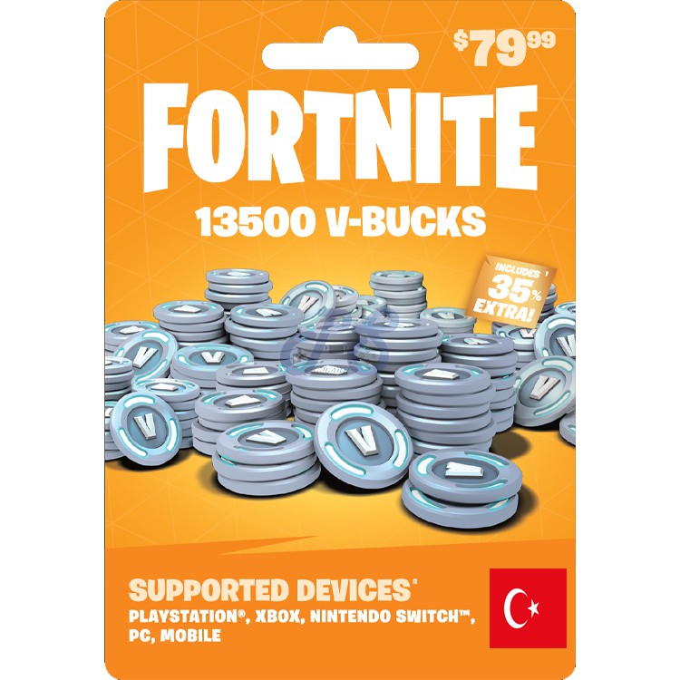 fortnite 13500 vbucks turkey