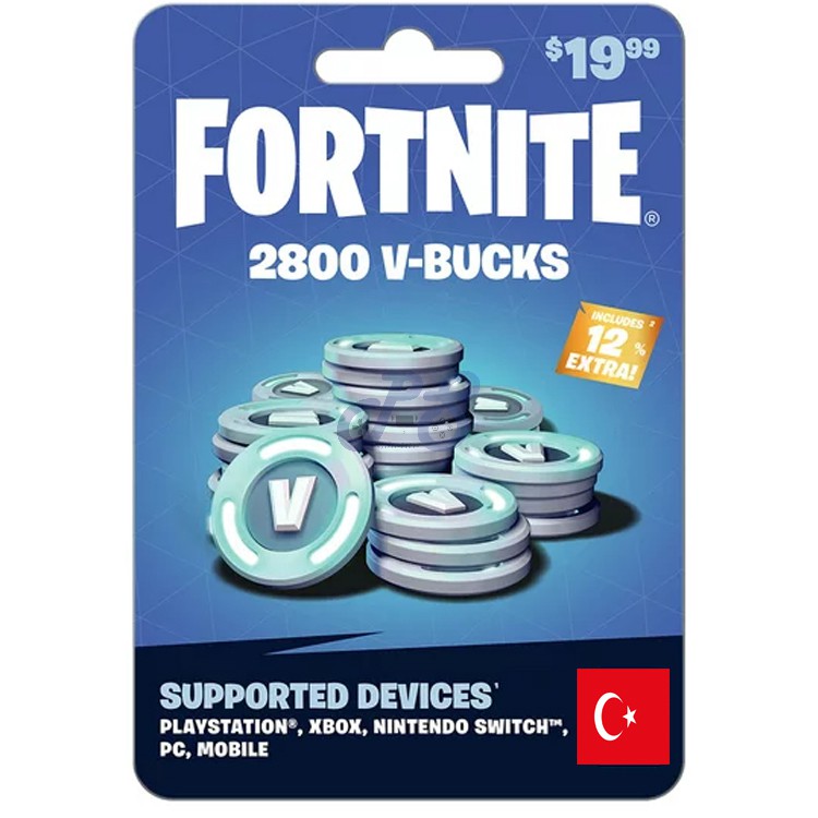 fortnite 2800 vbucks turkey