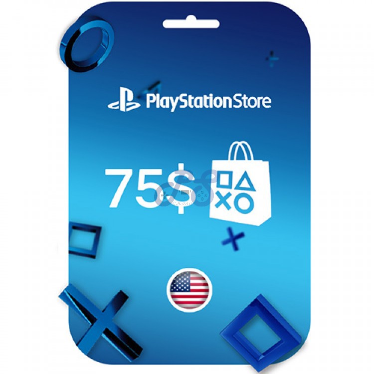 خرید گیفت کارت PSN آمریکا 75 دلاری Playstation Network Gift Card