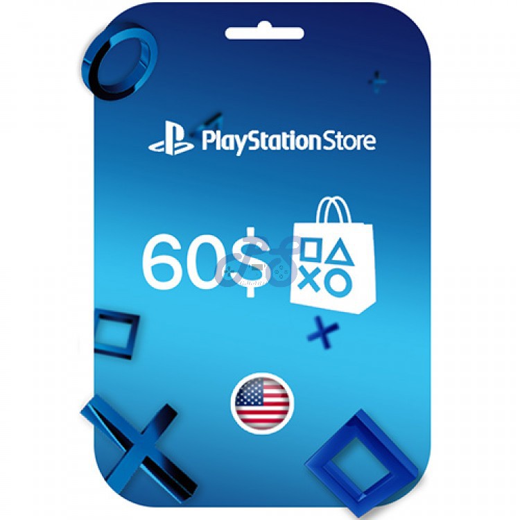 خرید گیفت کارت PSN آمریکا 60 دلاری Playstation Network Gift Card