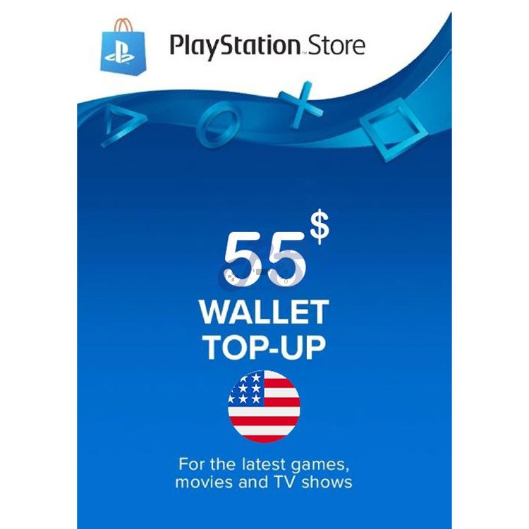 psn 55 gift card us دیجیتالی