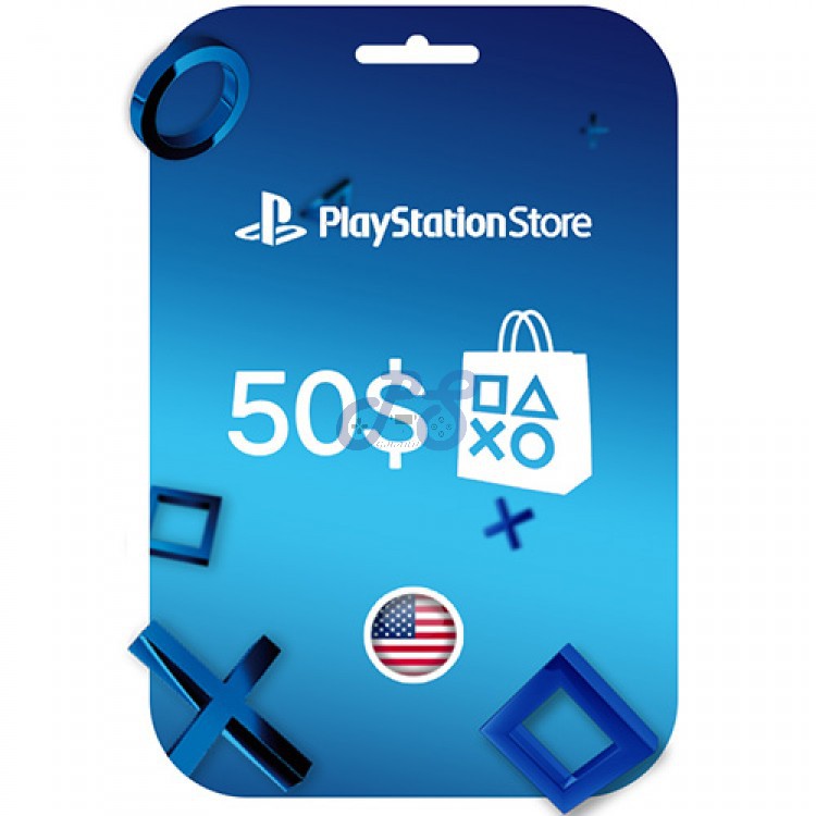 خرید گیفت کارت PSN آمریکا 50 دلاری Playstation Network Gift Card