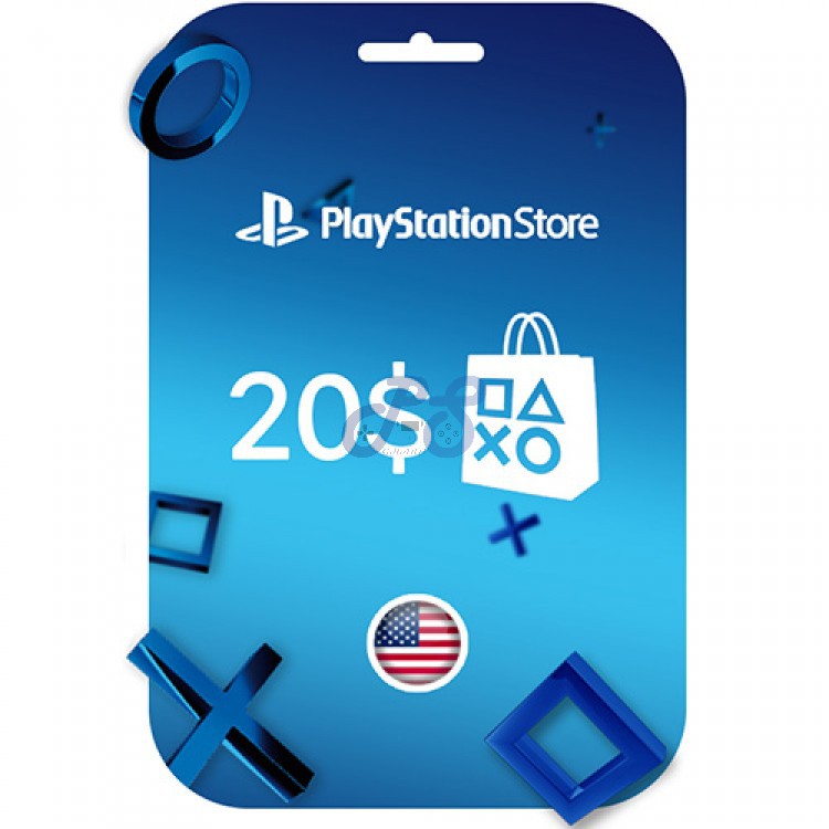 خرید گیفت کارت PSN آمریکا 20 دلاری Playstation Network Gift Card