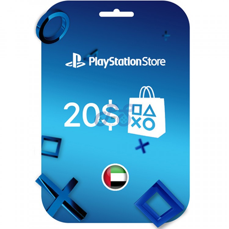خرید گیفت کارت PSN امارات 20 دلاری Playstation Network Gift Card