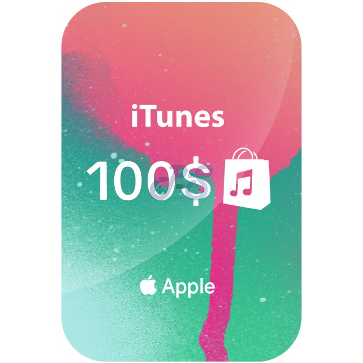 خرید گیفت کارت آیتونز 100 دلاری iTunes