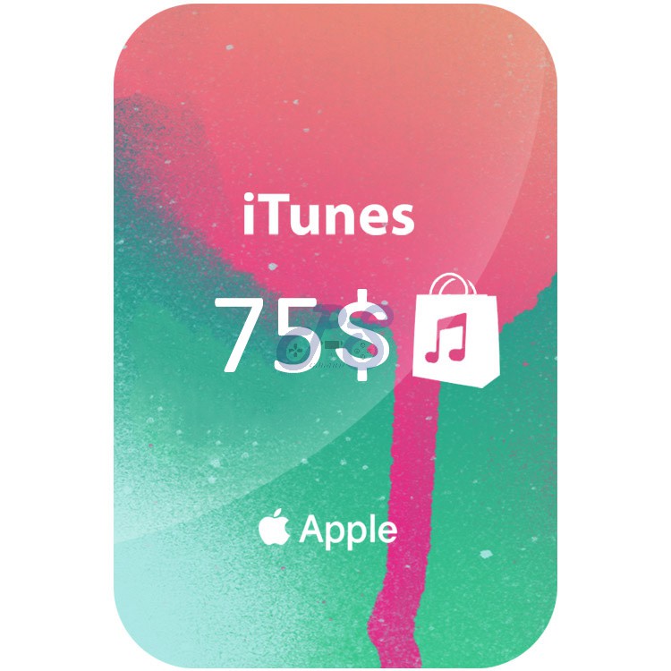 itunes 75 gift card دیجیتالی