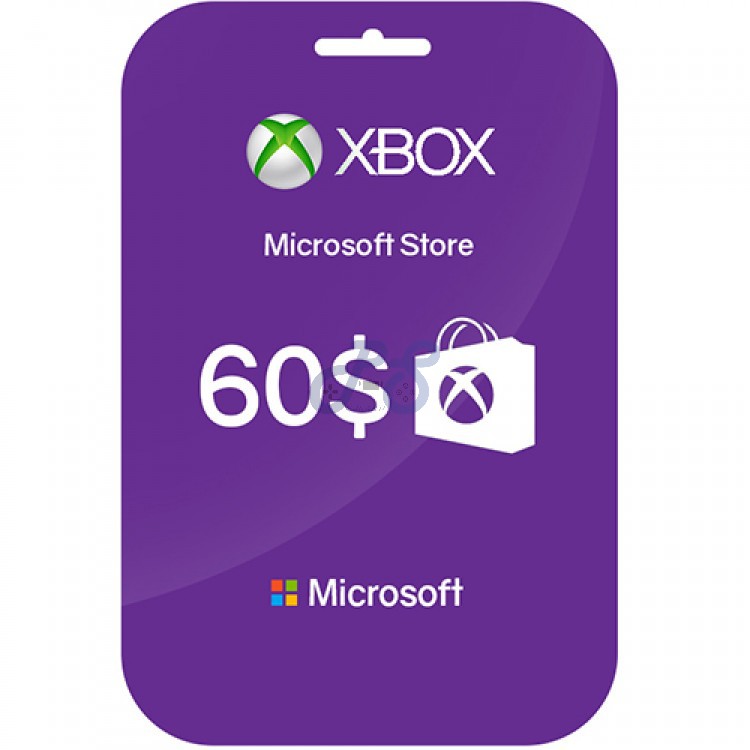  ۶۰ دلاری ایکس باکس xbox gift card