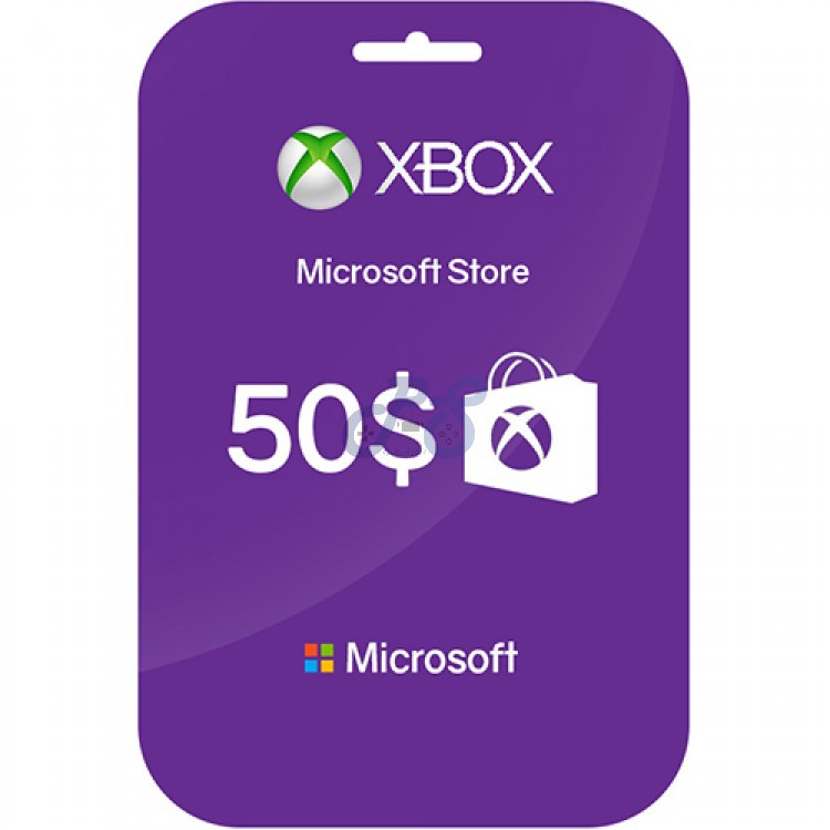 خرید گیفت کارت ۵۰ دلاری ایکس باکس xbox gift card