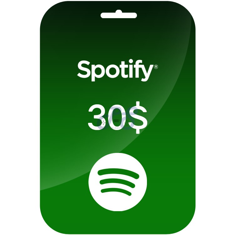 خرید کارت Spotify اسپاتیفای 30 دلاری