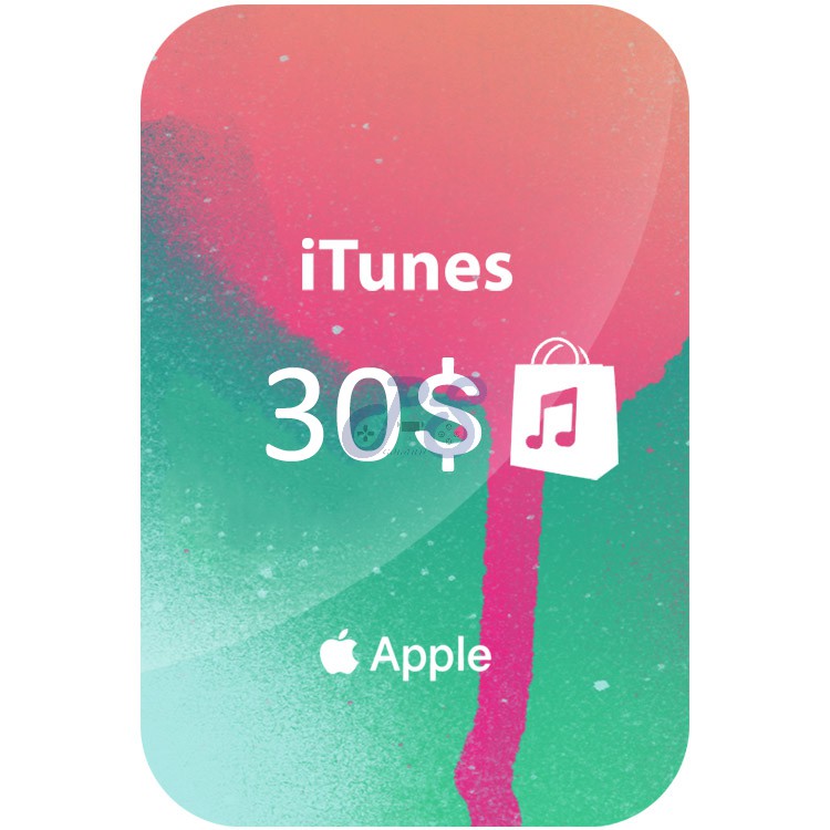 itunes 30 gift card دیجیتالی