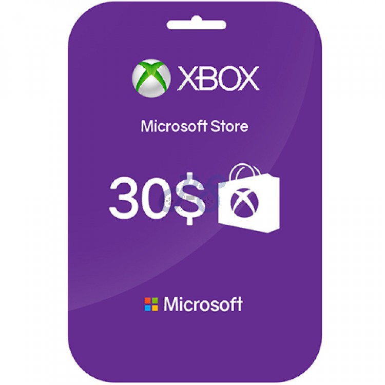 خرید گیفت کارت ۳۰ دلاری ایکس باکس xbox gift card