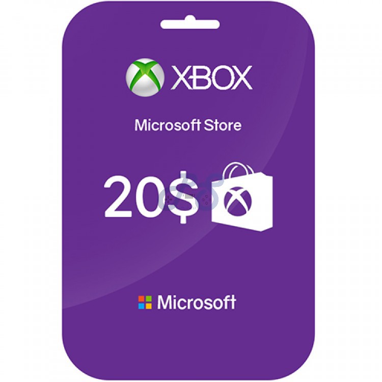 ۲۰ دلاری ایکس باکس xbox gift card