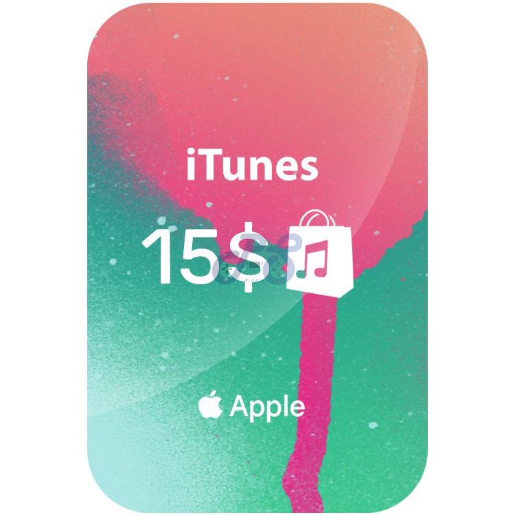 خرید گیفت کارت آیتونز 15 دلاری iTunes