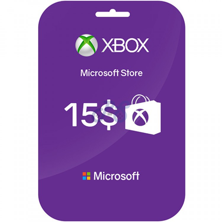 خرید گیفت کارت ۱۵ دلاری ایکس باکس xbox gift card