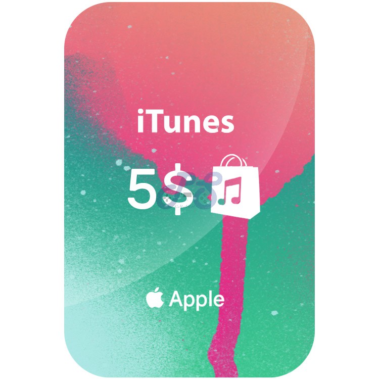 خرید گیفت کارت آی‌تیونز 5 دلاری iTunes