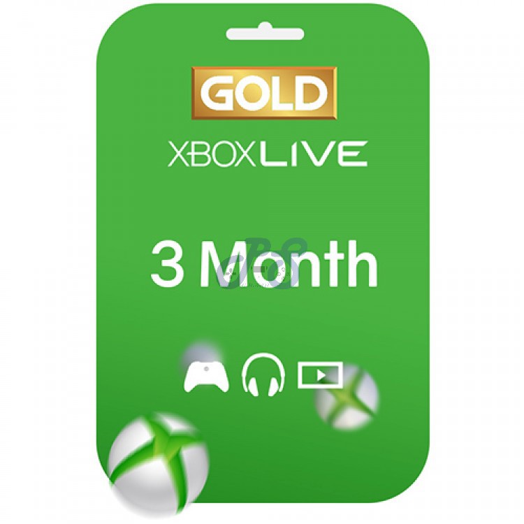 خرید اکانت گلد ایکس باکس لایو ۳ ماهه دیجیتالی xbox live gold 