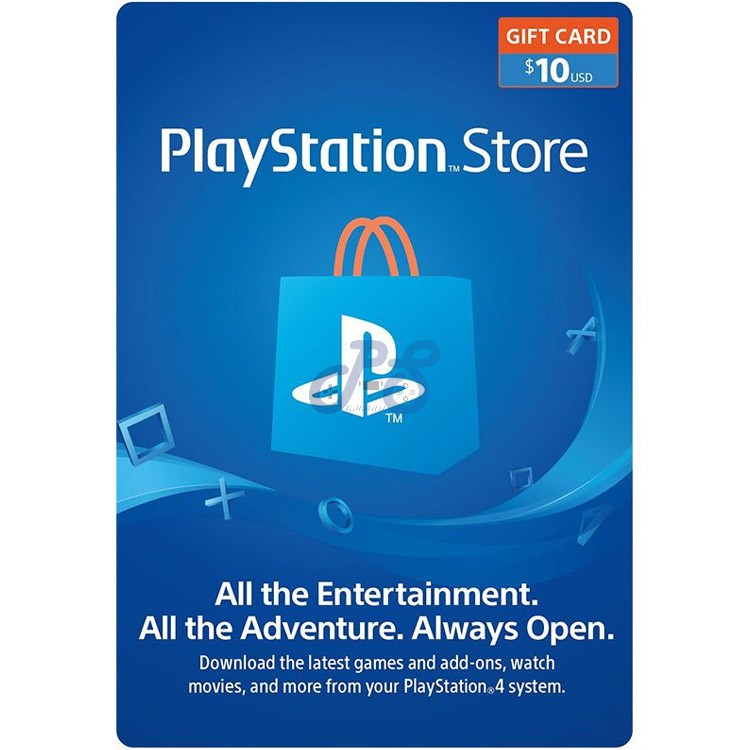 خرید گیفت کارت PSN آمریکا 10 دلاری فیزیکی Playstation Network Gift Card