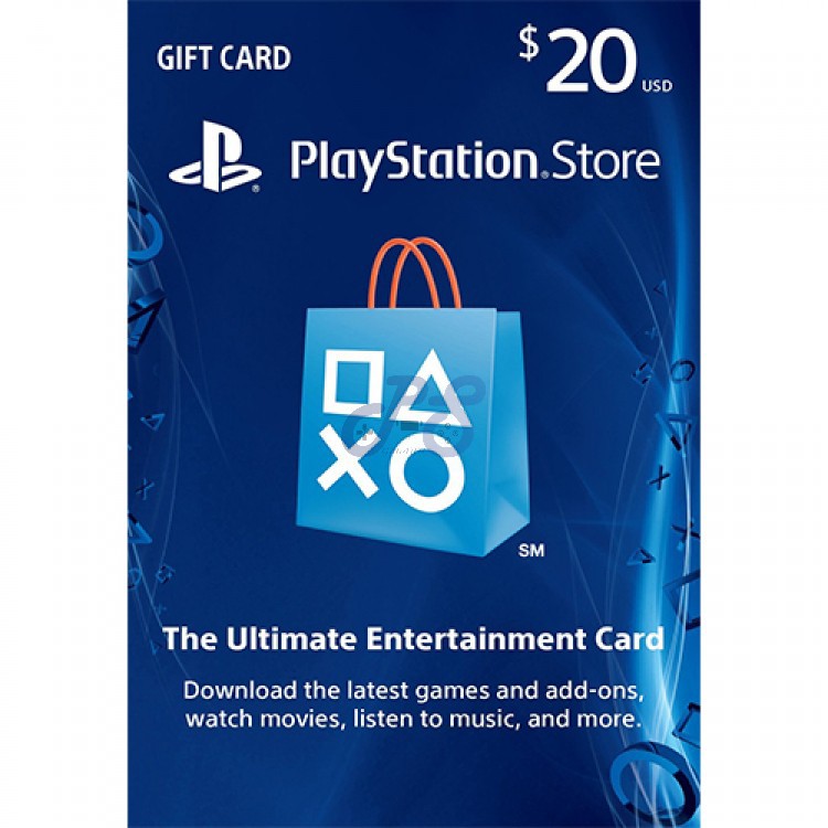 خرید گیفت کارت PSN آمریکا 20 دلاری فیزیکی Playstation Network Gift Card