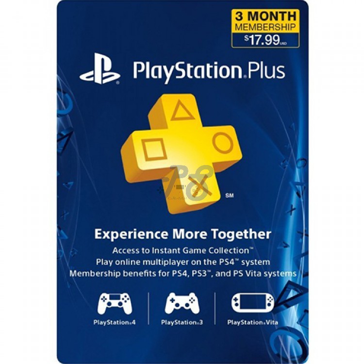 خرید اکانت Playstation Plus سه ماهه آمریکا پلی استیشن پلاس فیزیکی PS Plus