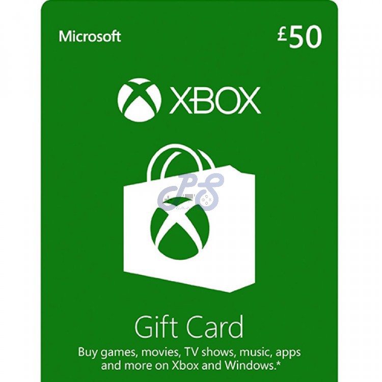 خرید گیفت کارت ۵۰ دلاری ایکس باکس فیزیکی xbox gift card