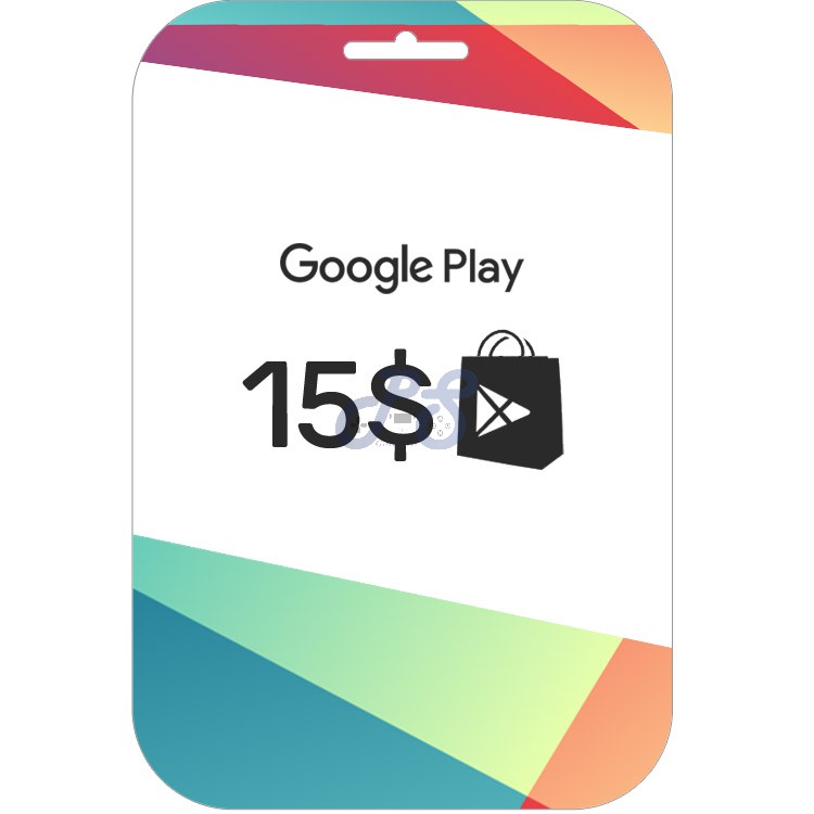 خرید گیفت کارت گوگل پلی 15 دلاری google play