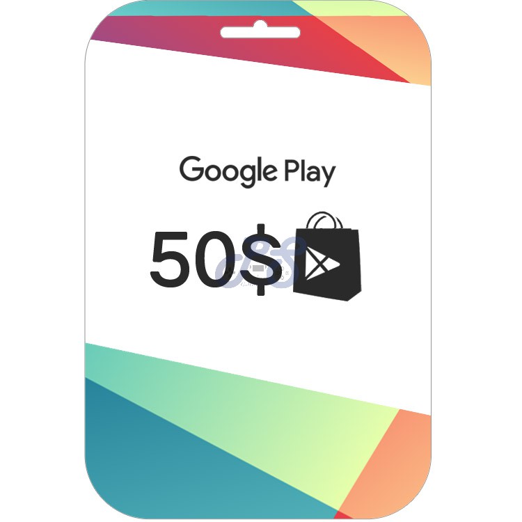 خرید گیفت کارت گوگل پلی 50 دلاری google play