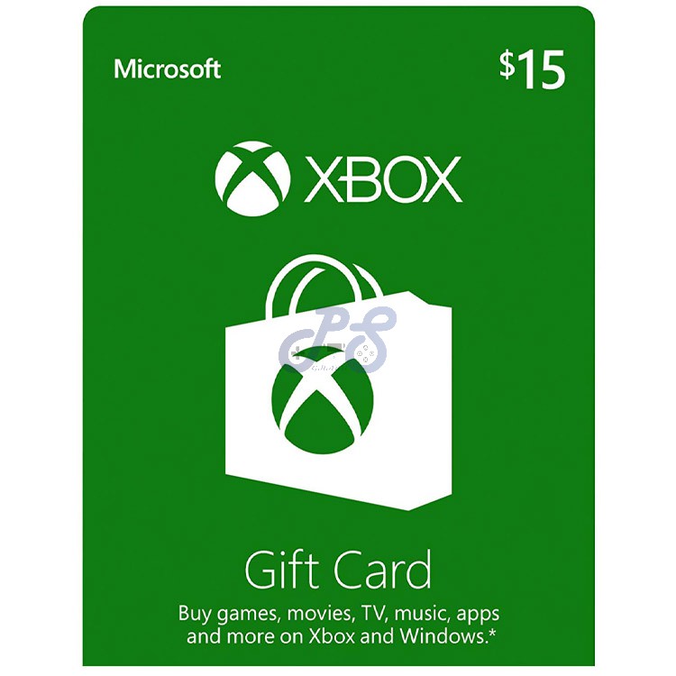 microsoft xbox 15 gift card us physical