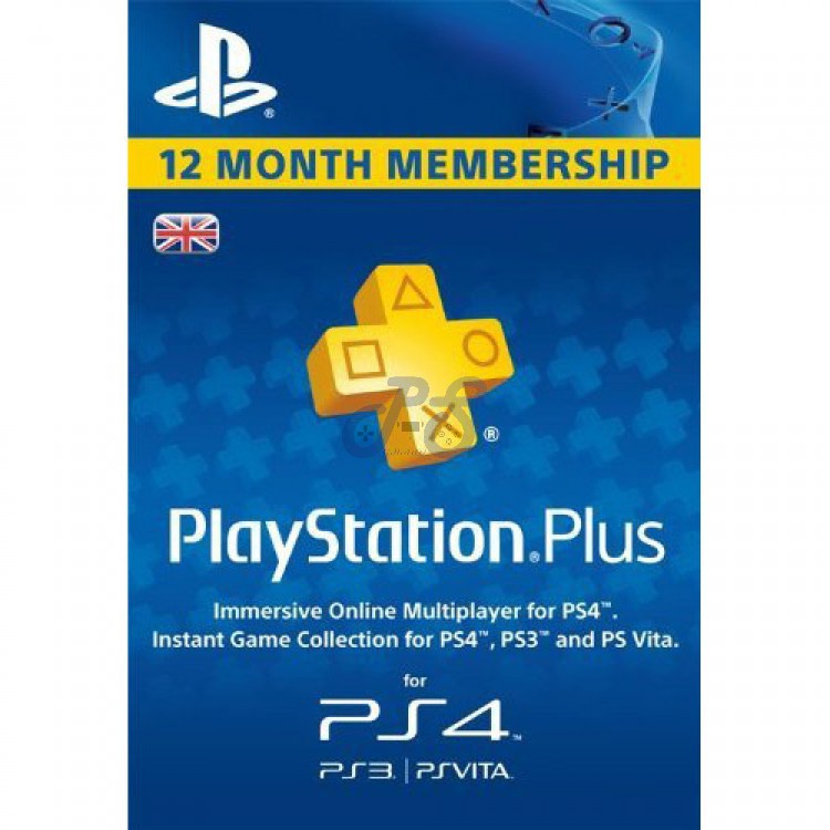 خرید اکانت Playstation Plus یک ساله انگلستان پلی استیشن پلاس فیزیکی PS Plus
