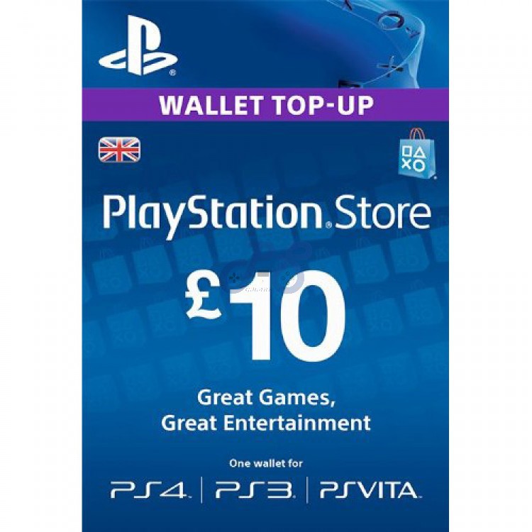 خرید گیفت کارت PSN انگلستان 10 پوندی فیزیکی Playstation Network Gift Card