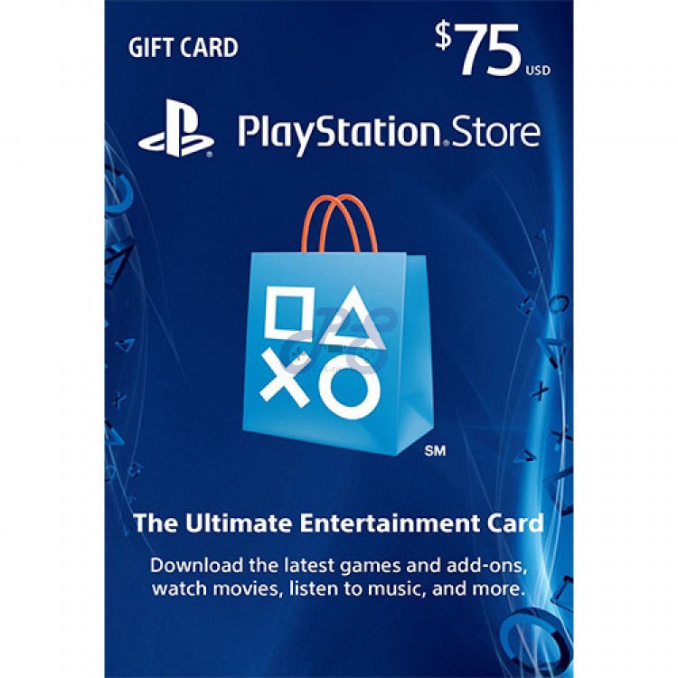 خرید گیفت کارت PSN آمریکا 75 دلاری فیزیکی Playstation Network Gift Card