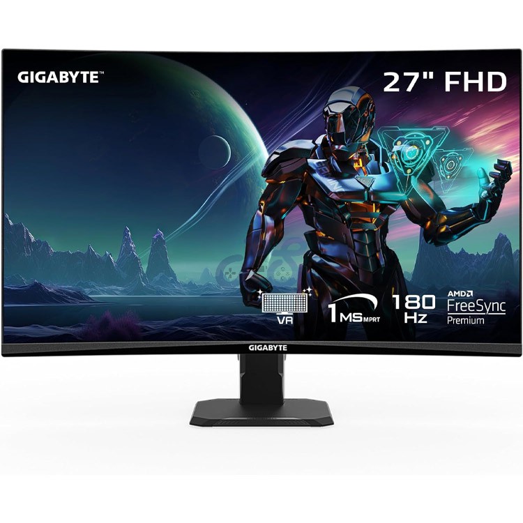 gigabyte gs27fc fullhd curved gaming monitor