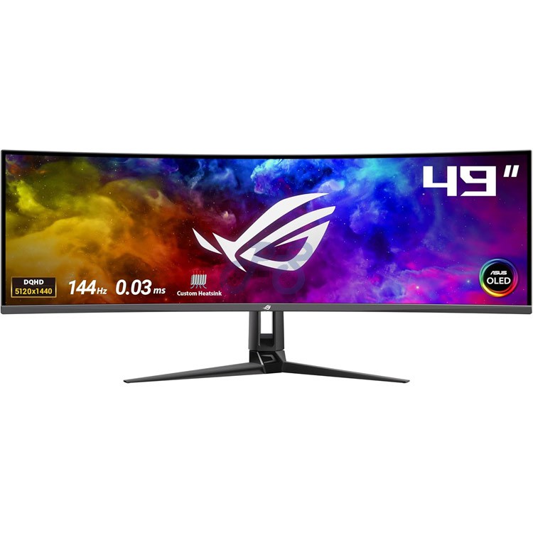 asus rog swift oled pg49wcd dqhd curved gaming monitor