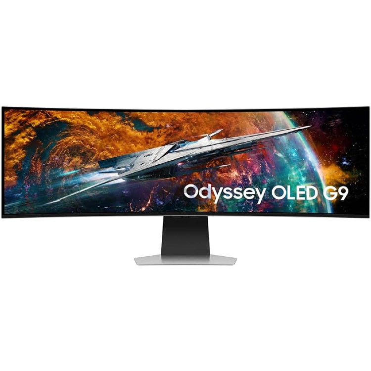 samsung odyssey oled g9 dqhd curved gaming monitor 49 inch ls49cg954sm