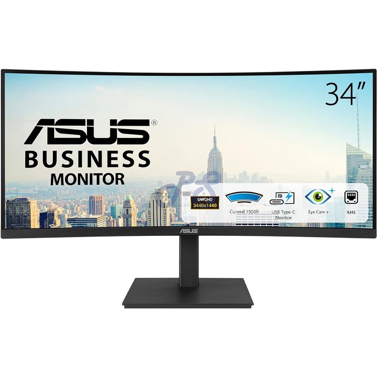 asus va34vcpsn uwqhd curved business monitor