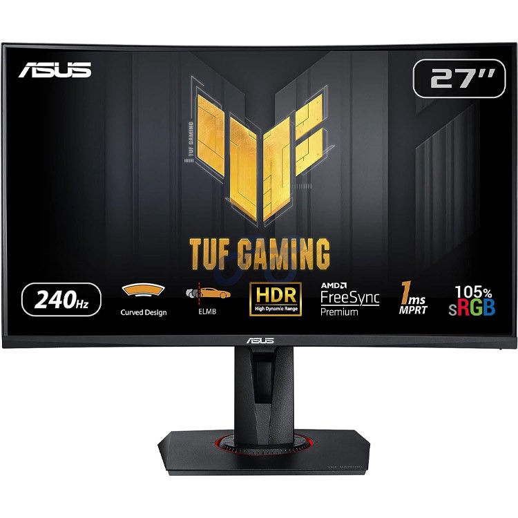 tuf vg27vqm fullhd curved gaming monitor