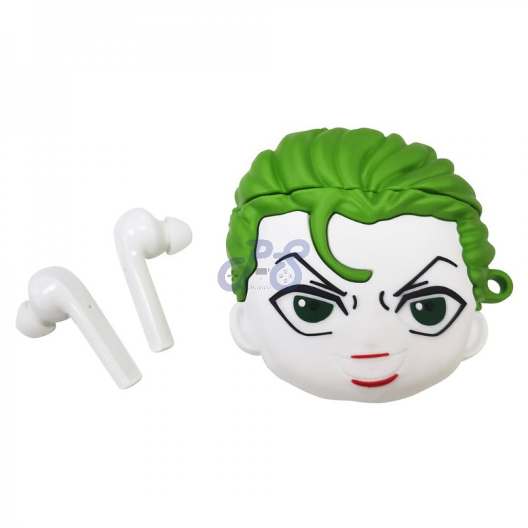 lazerbuilt fun true wireless earphones joker