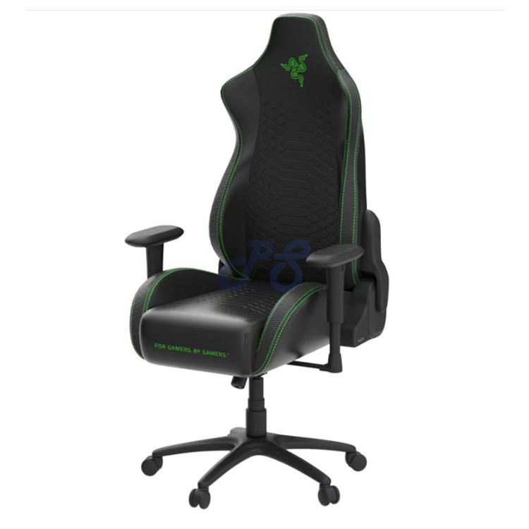 razer iskur x gaming chair black green standard