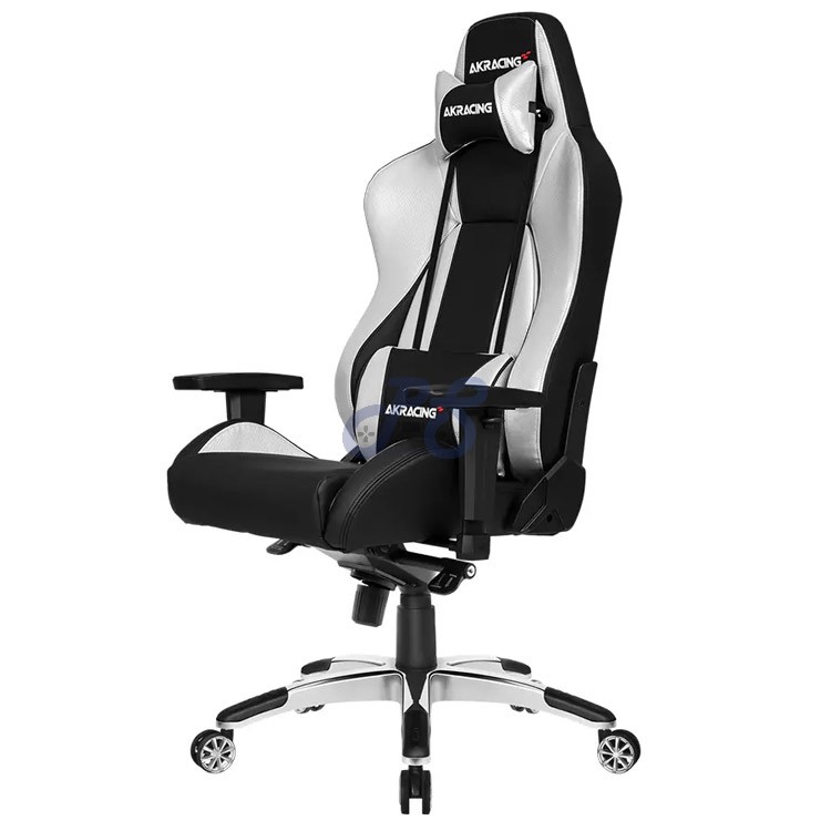 akracing master series premium gaming chair silver