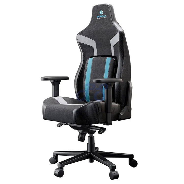 eureka python ii gaming chair blackblue