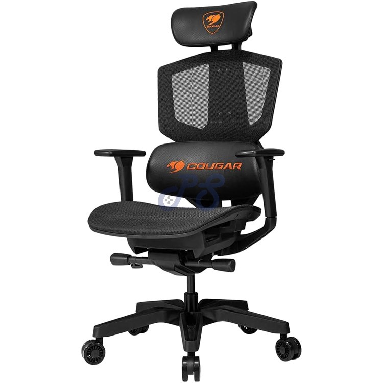 cougar argo one gaming chair blackoragne