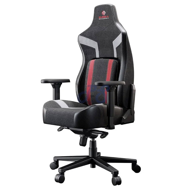 eureka python ii gaming chair blackred