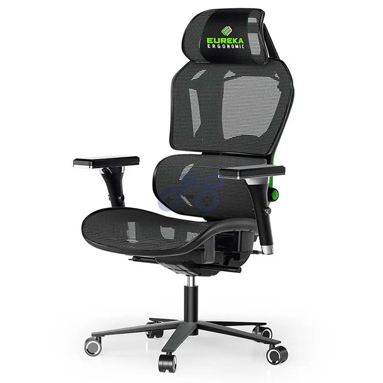 eureka typhoon hybrid gaming chair green