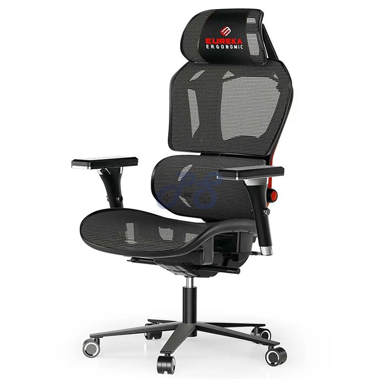 eureka typhoon hybrid gaming chair red