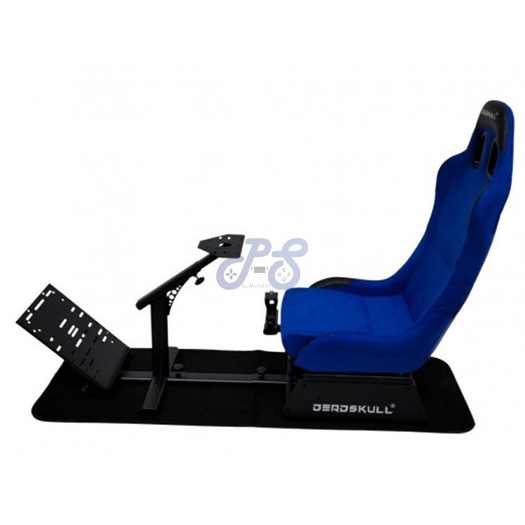 deadskull racing chair blue
