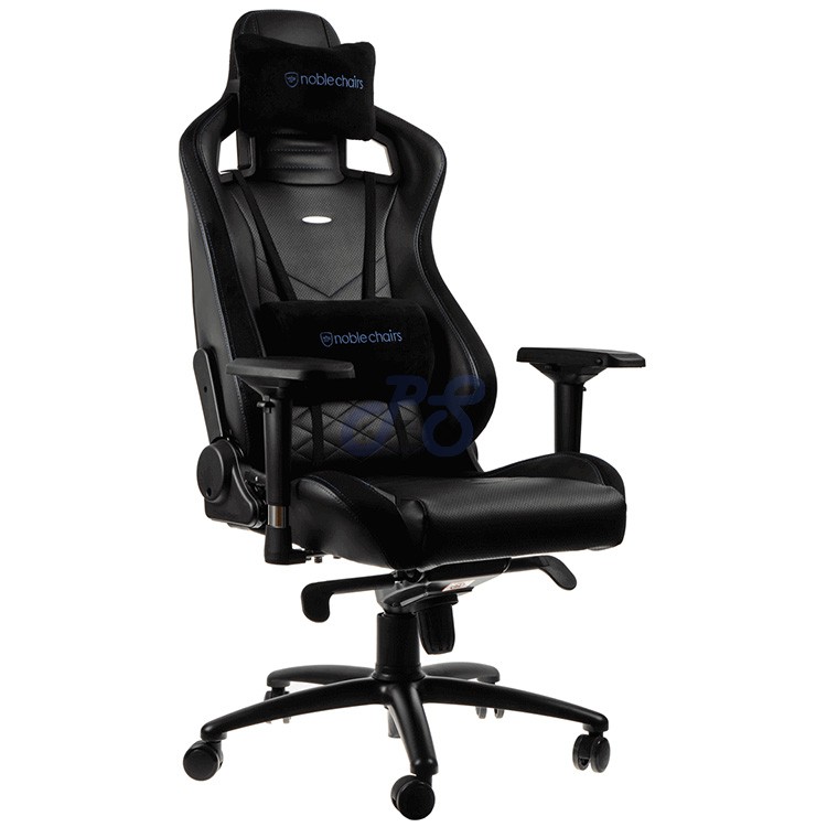 noblechairs epic black blue gaming chair