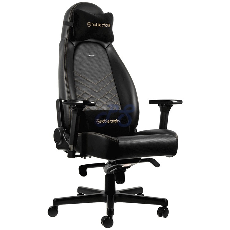 noblechairs icon black gold gaming chair