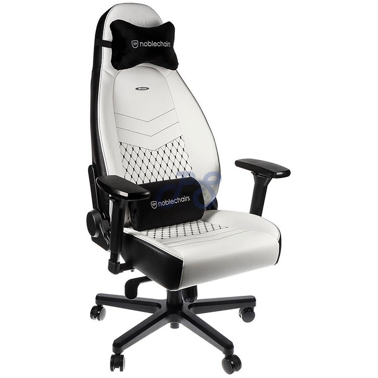 noblechairs icon white black gaming chair