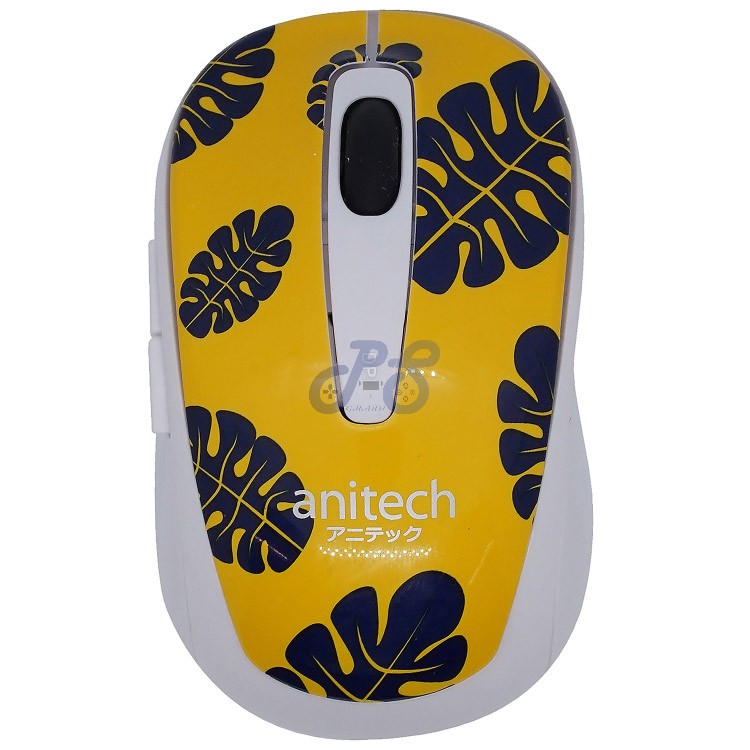 anitech w223 wireless mouse yellow