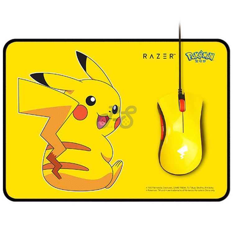 razer deathadder gaming mouse mouse pad pikachu limited edition