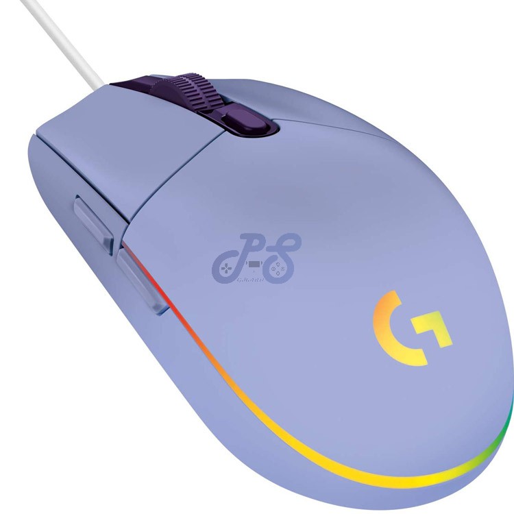 logitech g203 lightsync gaming mouse lilac